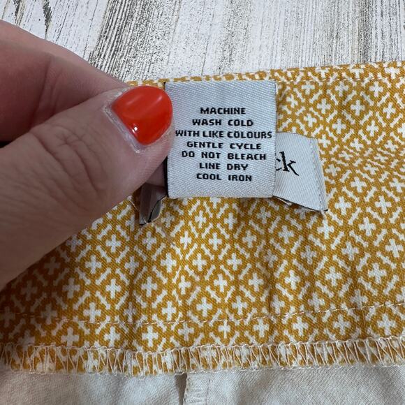 Peck & Peck Orange Geo Stretch Pants 10 | MSRP: $59 | Vibrant, Pull-On - Picture 7 of 7